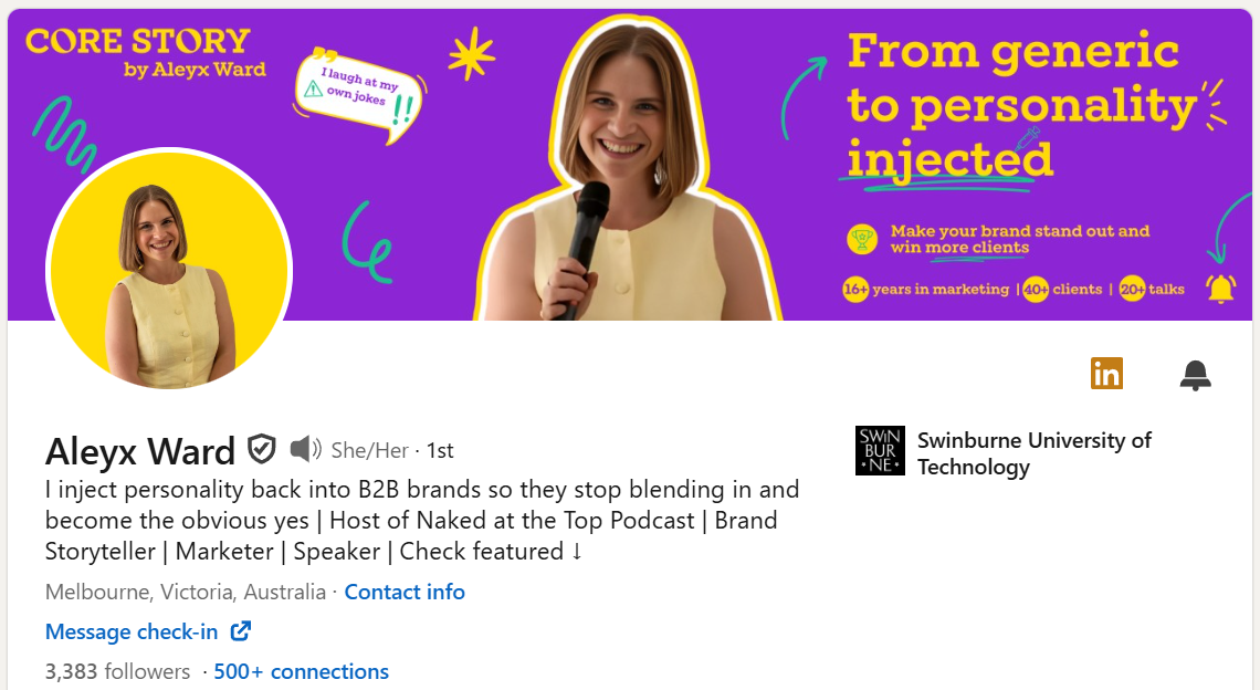 Aleyx's LinkedIn Profile Makeover